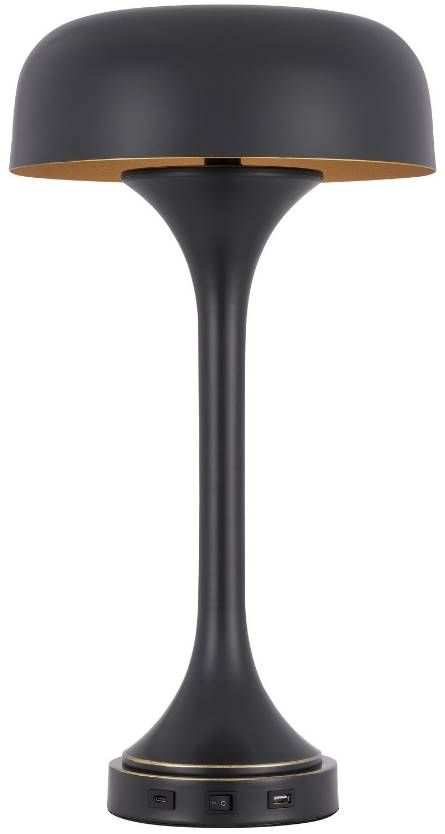 Cal® Lighting & Accessories Mushroom Dark Bronze Desk Lamp-1