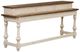 Liberty Furniture Morgan Creek Wirebrushed Tobacca Console Bar Table with Antique White Base-0