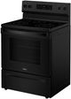 Whirlpool® 30" Black Freestanding Electric Range with No Preheat Mode and Steam Clean-3