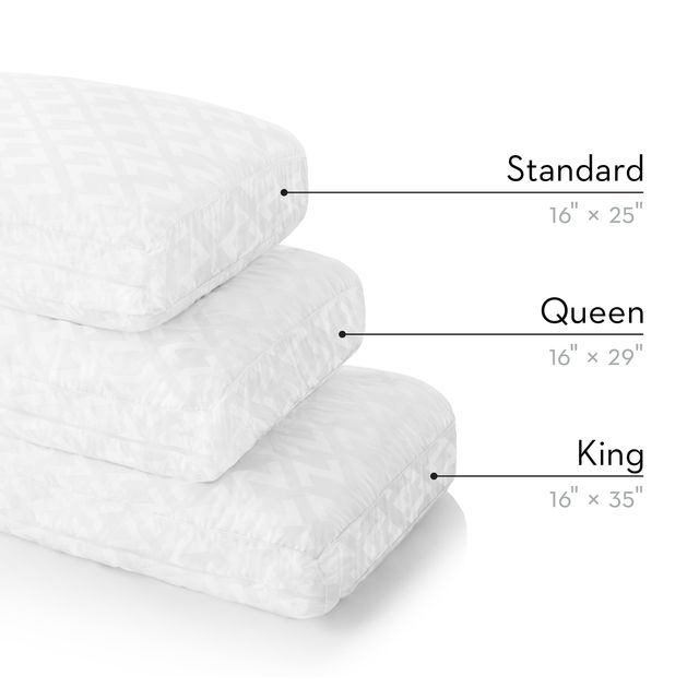 Malouf® Z™ Gel Convolution™ Low Loft Queen Pillow-3
