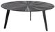 Armen Living Nina Gray Wide Coffee Table with Black Base-0