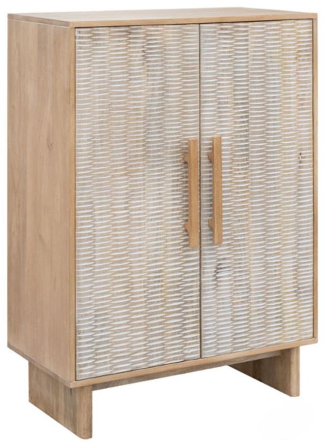 Signature Design by Ashley® Dallinbury Natural/Whitewash Accent Cabinet-0