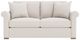 Bernhardt Keirnan Bernhardt Living White 65" Loveseat-1