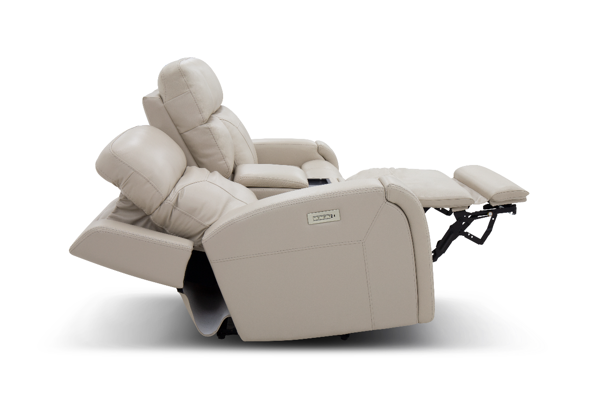 Moto Motion 828 Bone Leather Media Power Reclining Console