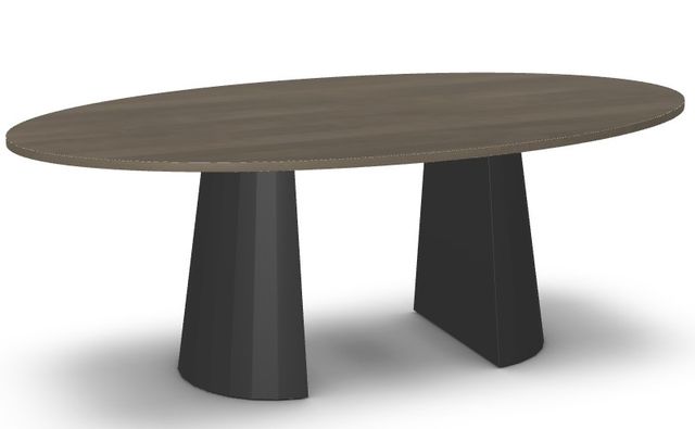 Amisco Customizable Gemma Birch Veneer 84'' Bar Height Oval Table-0