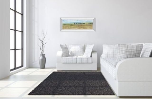 Classy Art Distant Treeline Panel I by Tim Otoole Mirror Framed Wall Art-3