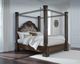 Signature Design by Ashley® Maylee Dark Brown California King Canopy Bed-3