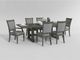 Mazin Furniture Sarasota Driftwood Brown Dining Table-4