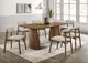 Furniture of America® Alnwick 7-Piece Walnut/Beige Dining Table Set-0