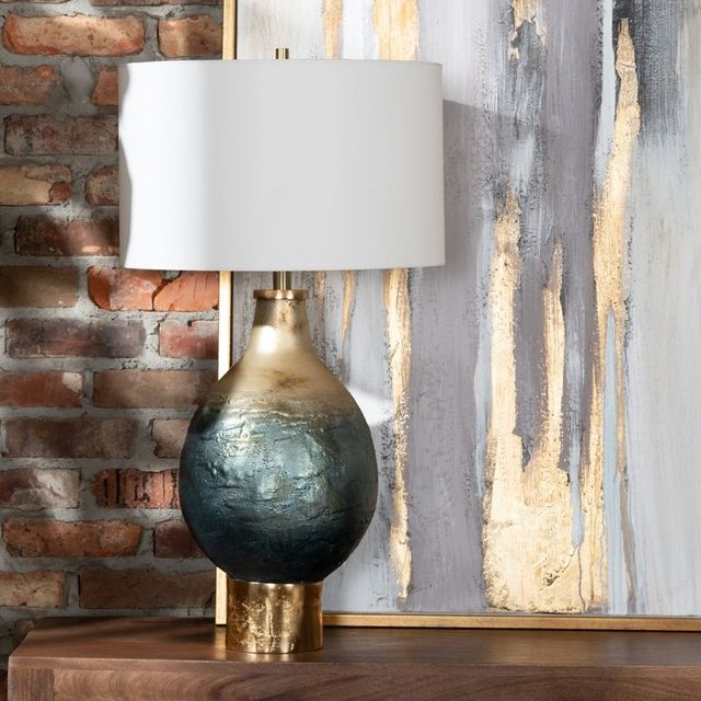 Crestview Collection Beverly Blue Table Lamp-4