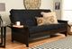 Kodiak Furniture Phoenix Suede Black/Espresso Full Futon with Mattress-4