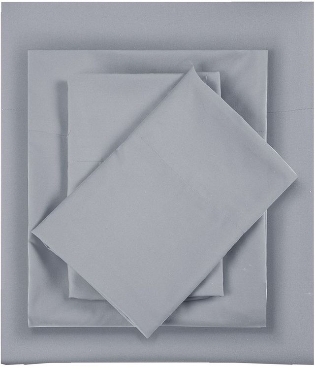 Olliix by Intelligent Design Grey King Microfiber All Season Wrinkle-Free Sheet Set-0