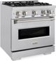 ZLINE Classic 30" Stainless Steel Pro Style Dual Fuel Range-1