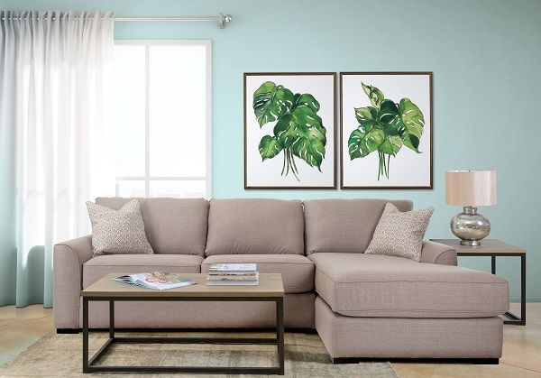 Decor-Rest® Furniture LTD 2786 2-Piece Right-Arm Facing Sectional and Chaise-2