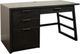 Riverside Furniture Perspectives Ebonized Acacia Single Pedestal Desk-0