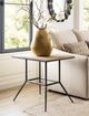 Kincaid® Sorrento-Acquisitions Beige Top End Table with Black Base-4