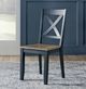 Liberty Furniture Lakeshore Navy X Back Side Chair - Set of 2-3