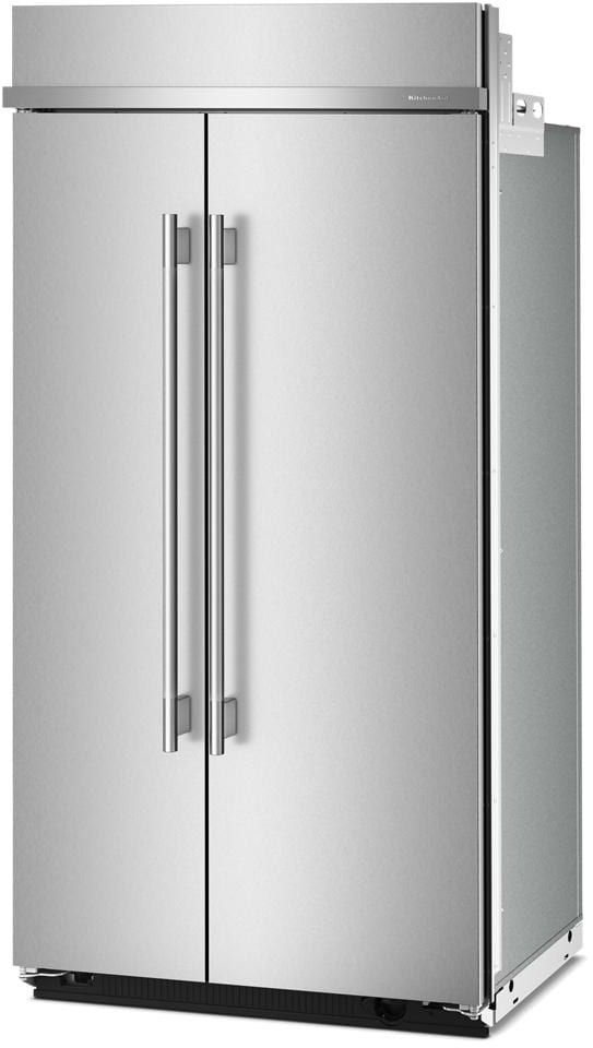 KitchenAid® 42" 25.5 Cu. Ft. PrintShield™ Stainless Steel Built In Side-by-Side Refrigerator with Platinum Interior-2