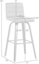 Armen Living Vienna Brown/Walnut Swivel Bar Stool-3