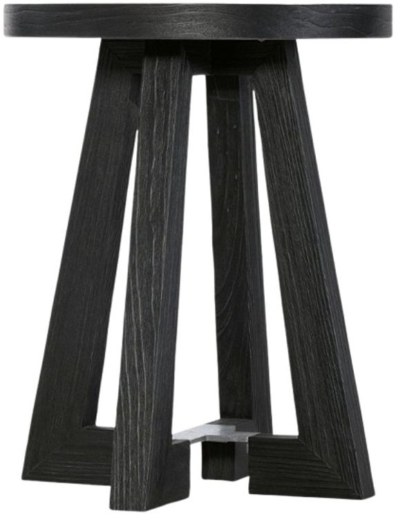 Hooker® Furniture Chapman Charred Black Sugi Ban Side Table-0