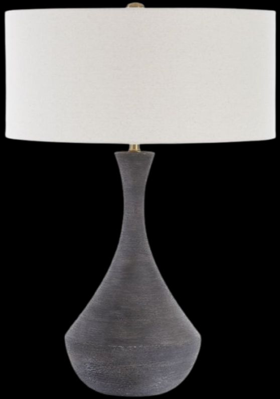 Uttermost® Helston Dark Charcoal Table Lamp-0