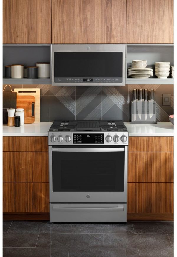 GE Profile 2 Piece Stainless Steel Kitchen Package