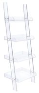 Coaster® Amaturo Clear 4-Shelf Ladder Bookcase-0