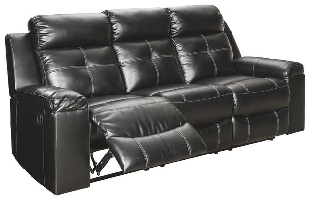 Signature Design by Ashley® Kempten Black Reclining Sofa-0