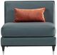 Michael Amini® La Francaise Azure/Black Armless Chair-2