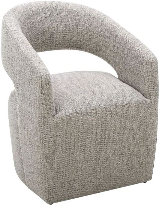 Moe's Home Collection Barrow Grey Storm Rolling Dining Chair-0