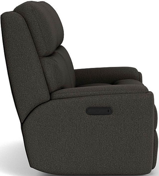 Flexsteel® Rio Pewter Reclining Loveseat-2