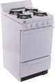 Premier 20" White on White Freestanding Gas Range-1