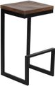 Porter International Designs Cube Black/Walnut Bar Stool-0