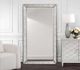 Bassett Mirror Beaded Silver Floor Mirror-4