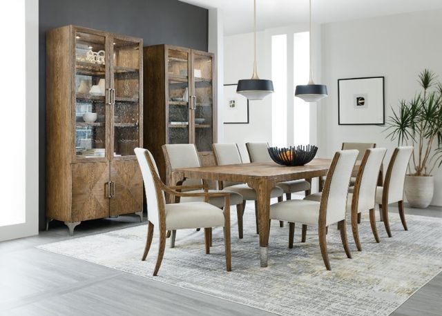 Hooker® Furniture Chapman Samantha Taupe/Sorrel Upholstered Dining Arm Chair-1