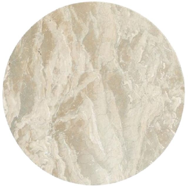 Magnussen Home® McPherson White Top End Table with Burnt Umber Base-3