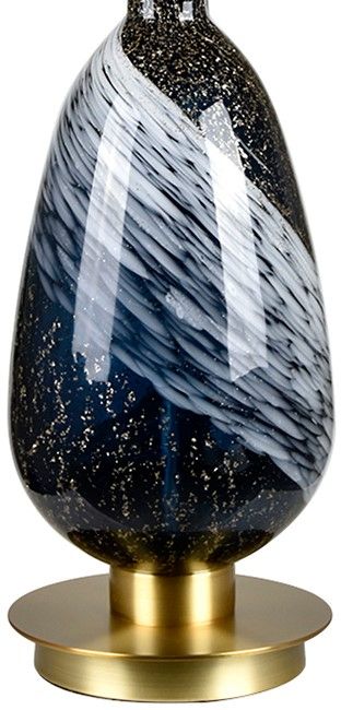 Crestview Collection Madrid Blue Table Lamp-2