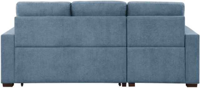 Homelegance® Waitsfield 2-Piece Blue Left-Arm Facing Pull-out Sleeper Sectional and Chaise with Hidden Storage-4