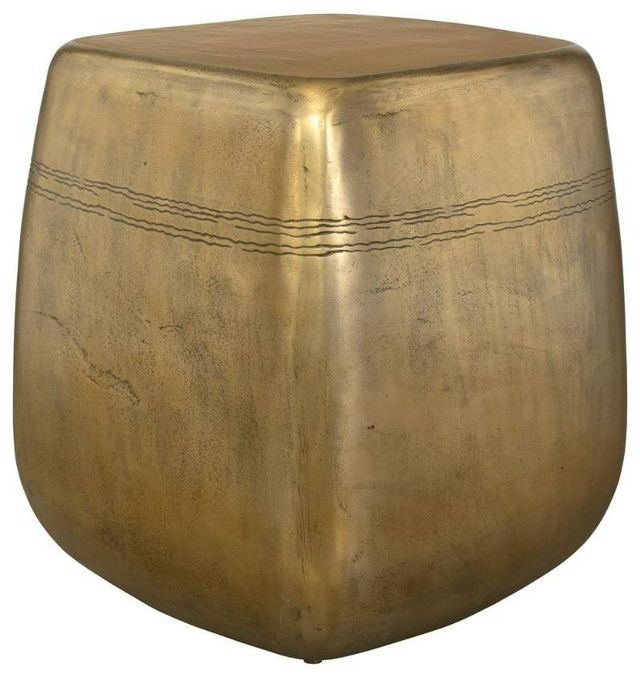 Uttermost® Saguaro Aged Brass Aluminum Indoor-Outdoor Side Table-0