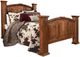 Horizon Home® Estancia Brown Wax Queen Panel Bed-0