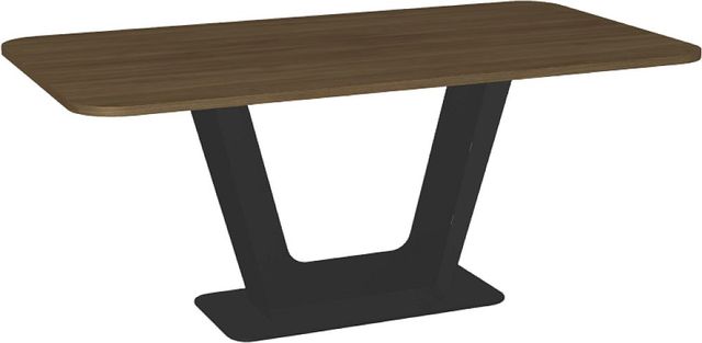 Amisco Customizable Amelia 72" Rectangular Dining Table with Radius Corners and 1" Thermo Fused Laminate Top-0
