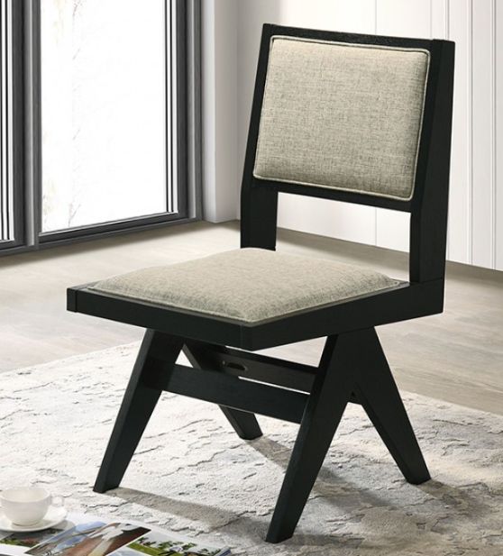 Furniture of America® Tottenham 5-Piece Black Dining Table Set-2