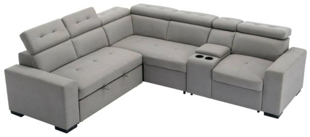 Homelegance® Farrah 3-Piece Gray Sectional-0