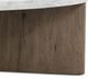 Four Hands Toli Rustic Gray Coffee Table with Italian White Top-4