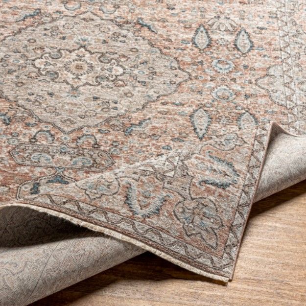 Surya Carlisle Cream/Medium Brown 4'x6' Area Rug-3