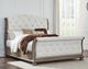 Signature Design by Ashley® Ardenfield Beige/Light Brown King Upholstered Sleigh Bed-4