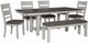 Liberty Furniture Brook Bay 6-Piece Carbon Gray/Textured White Trestle Dining Set-0