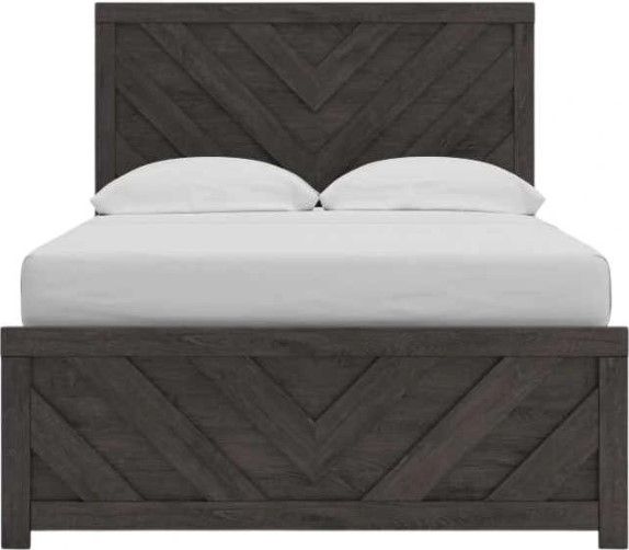 Signature Design by Ashley® Prendonea Charcoal Queen Panel Bed-1