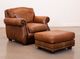 USA Premium Leather Furniture 9055 Brandy Gator All Leather Chair-1