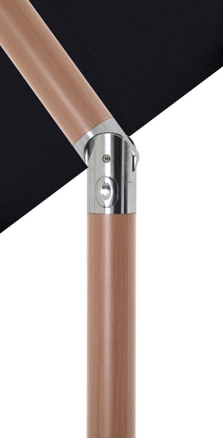 Meridian Furniture Fiji Black Aluminum Outdoor Patio Umbrella and Base-4